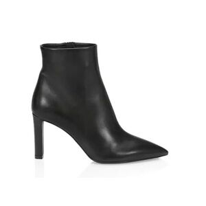 NIB Saint Laurent Grace Leather Ankle Boots Black size 37.5